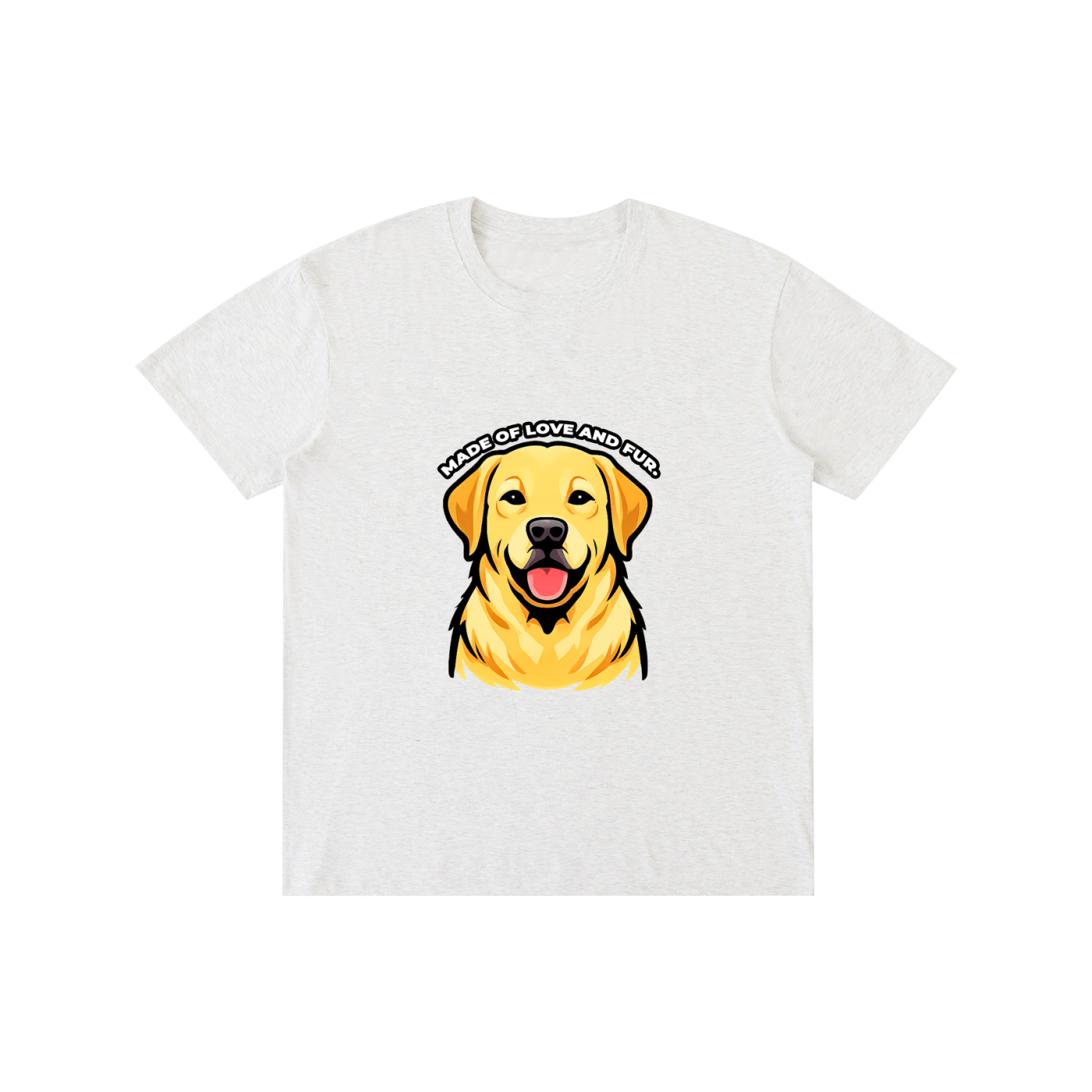 Labrador - MADE OF LOVE AND FUR. - T-Shirt