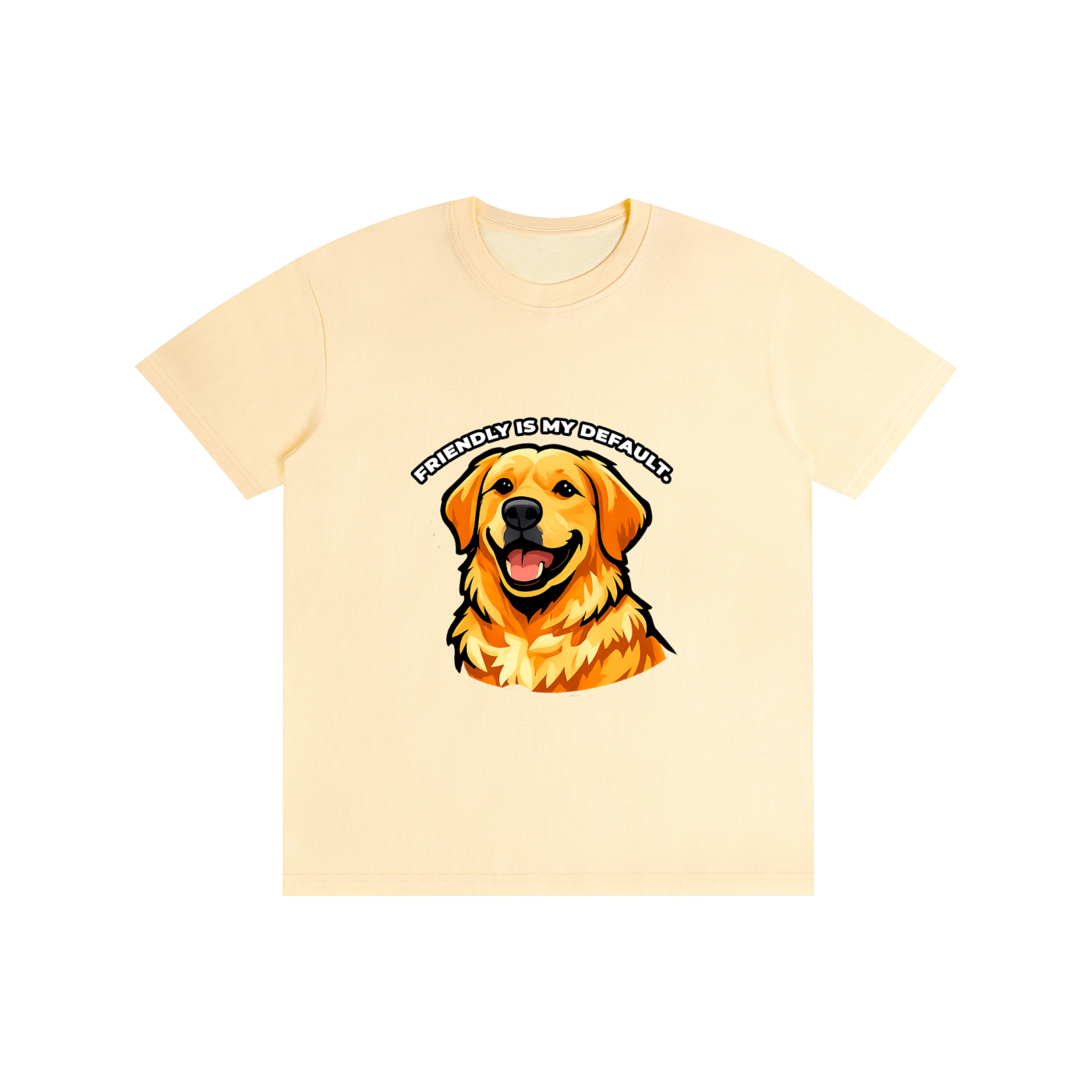Golden Retriever - Friendly Is My Default - T-Shirt