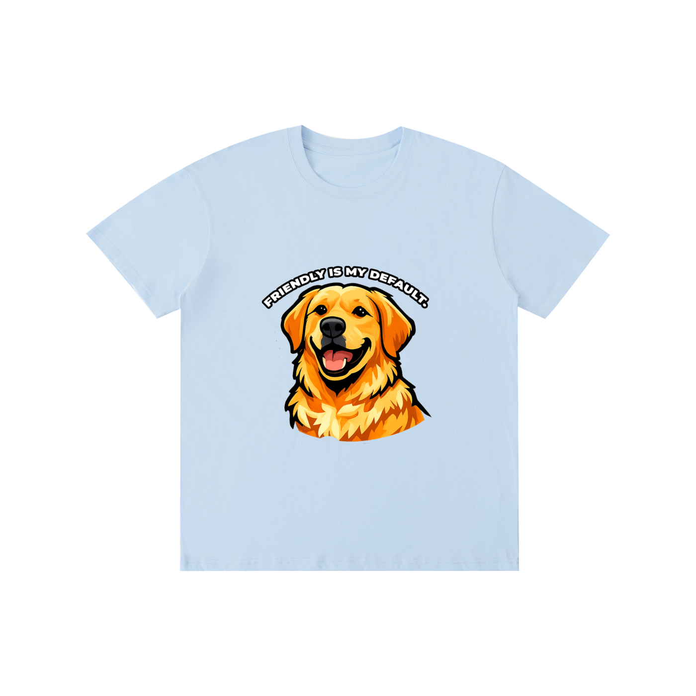 Golden Retriever - Friendly Is My Default - T-Shirt