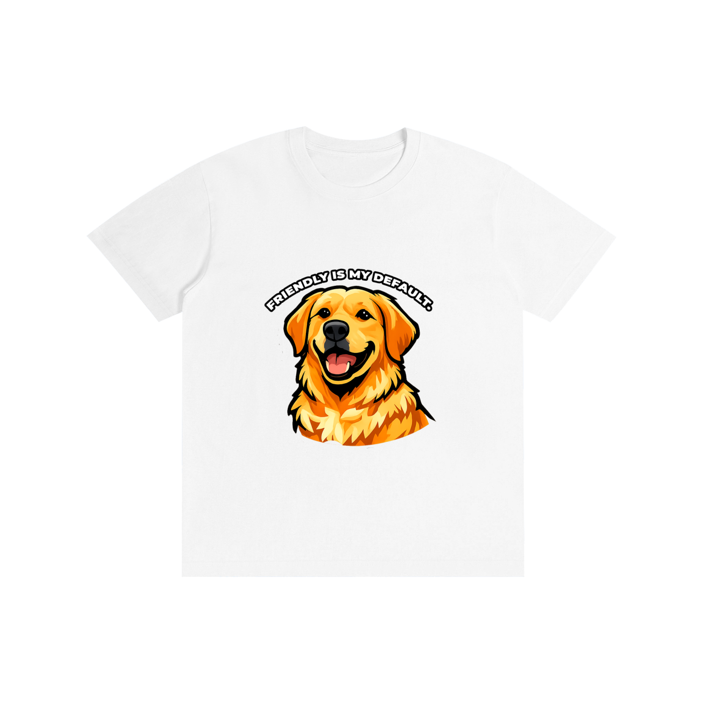 Golden Retriever - Friendly Is My Default - T-Shirt