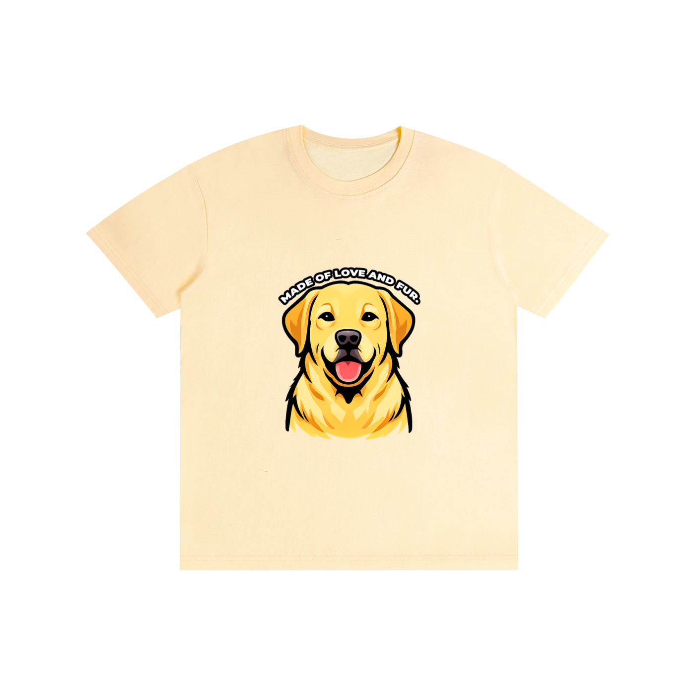 Labrador - MADE OF LOVE AND FUR. - T-Shirt