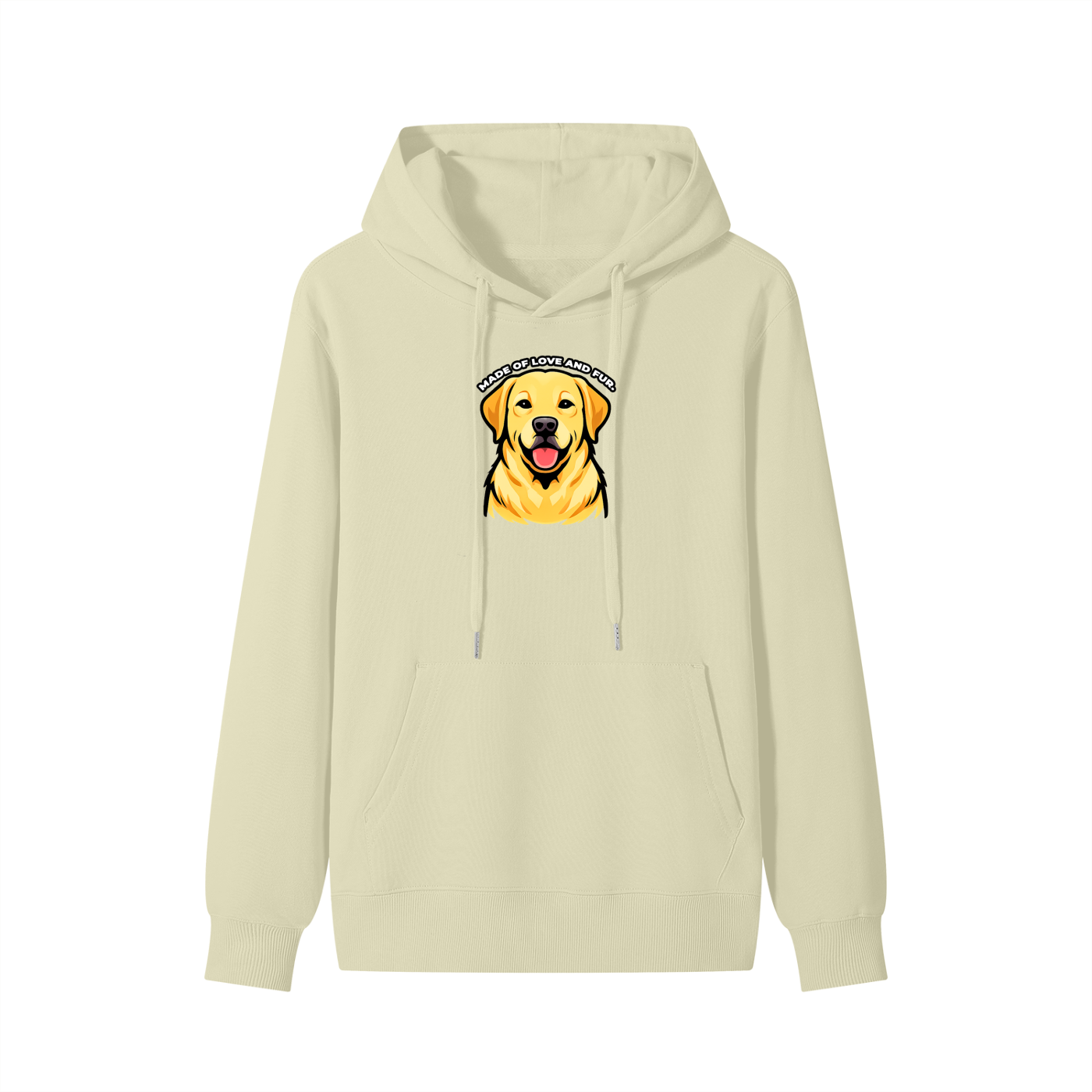 Labrador - MADE OF LOVE AND FUR. - Hoodie
