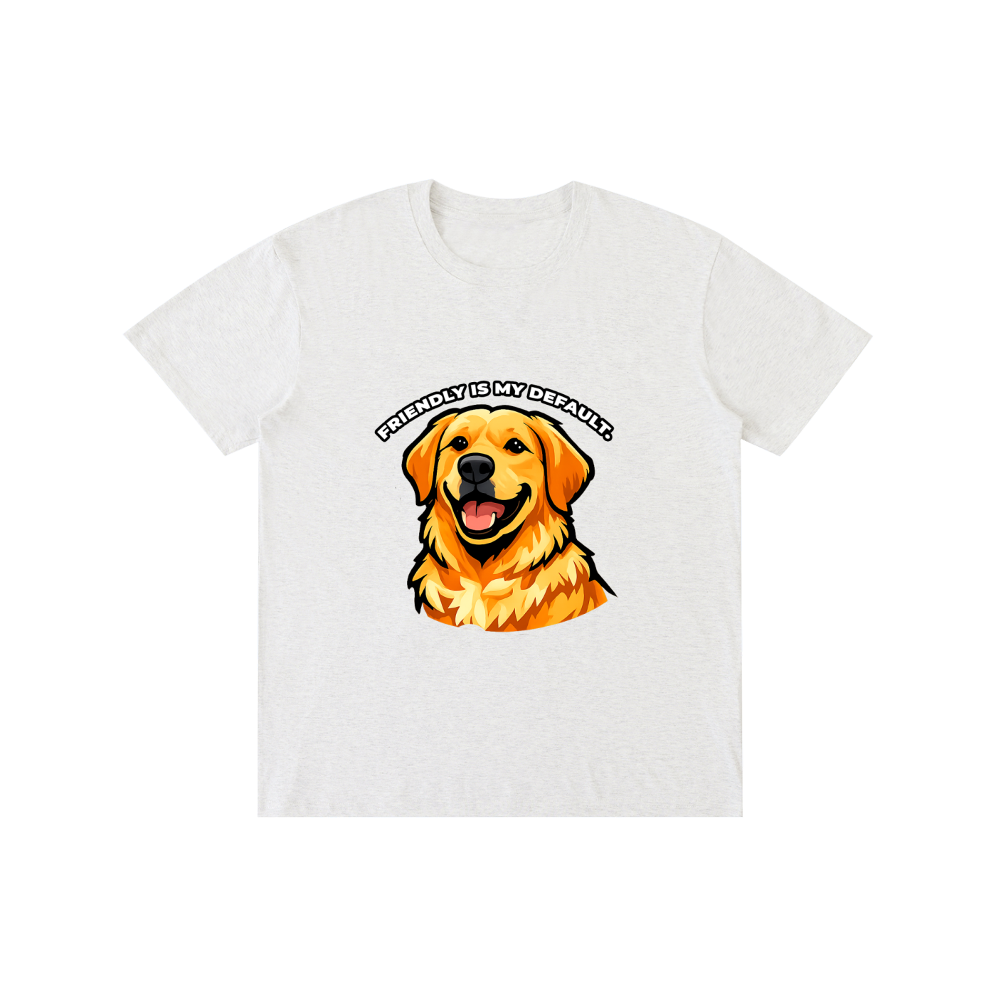 Golden Retriever - Friendly Is My Default - T-Shirt