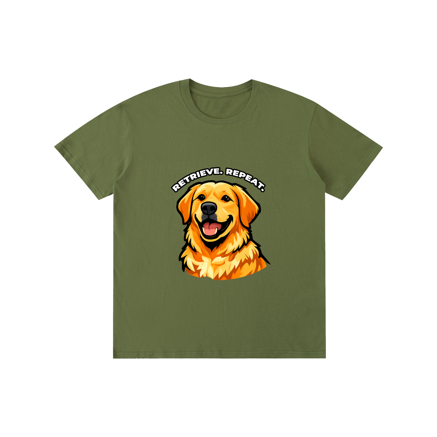 Golden Retriever - Retrieve. Repeat. - T-Shirt